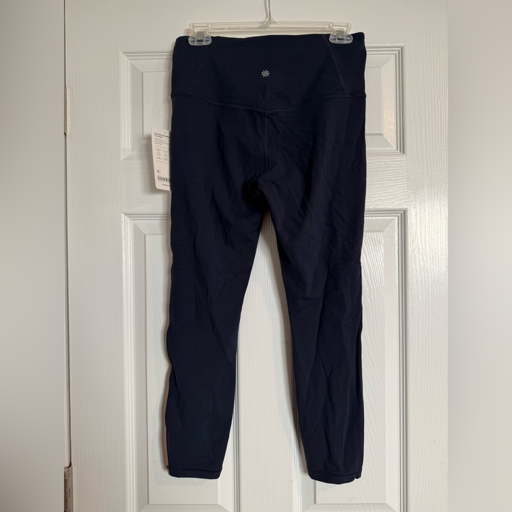 Athleta Elation Colorblock Tight in Navy and Tan - Picture 4 of 4
